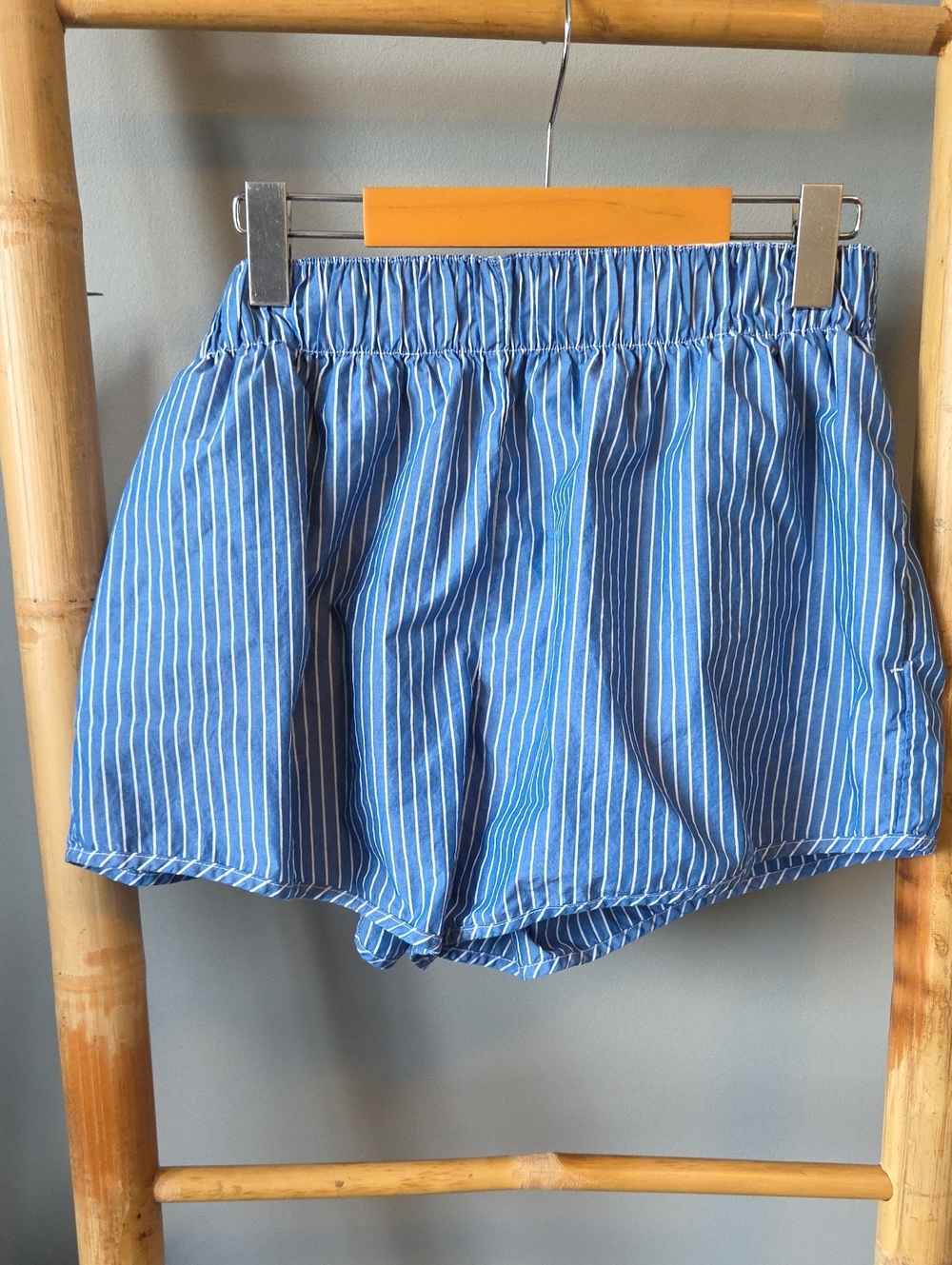 Entireworld Blue & White Pinstripe Athletic Shorts